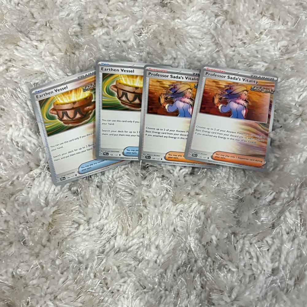 Pokemon Trading Cards - Silver, Blue, Orange